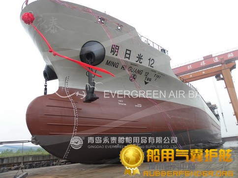 诚信供应商永泰专业生产船舶下水气囊船用碰垫橡胶护舷